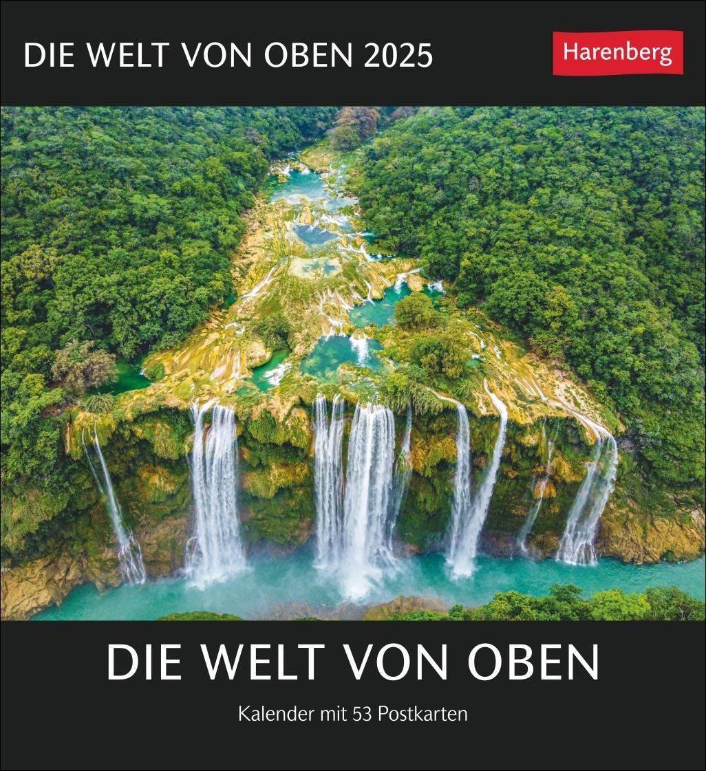 Cover: 9783840035296 | Die Welt von oben Postkartenkalender 2025 - Kalender mit 53 Postkarten