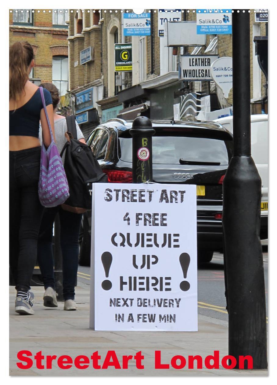 Cover: 9783435956043 | StreetArt London (Wandkalender 2025 DIN A2 hoch), CALVENDO...