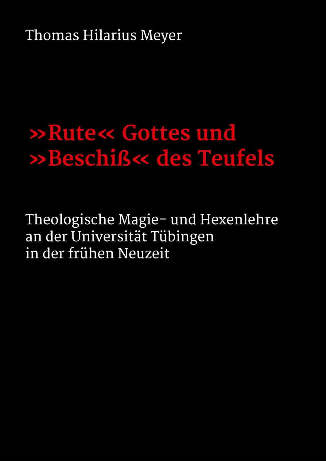 Cover: 9783732350230 | "Rute" Gottes und "Beschiß" des Teufels | Thomas Hilarius Meyer | Buch