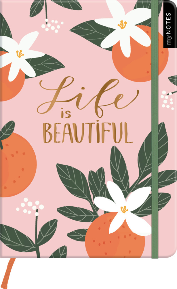 Bild: 4014489123712 | myNOTES Notizbuch A5: Life is beautiful | Notebook medium, gepunktet