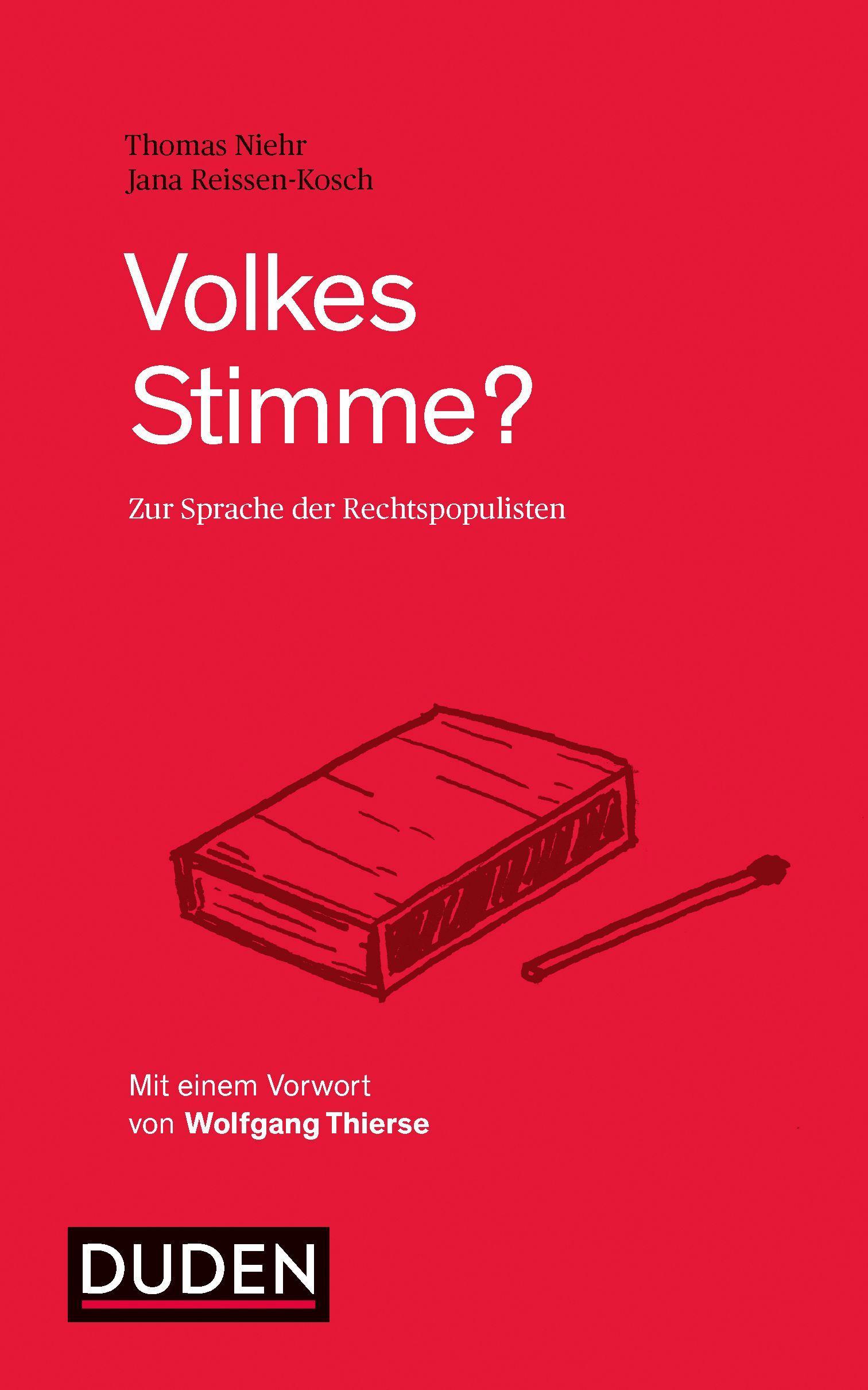 Cover: 9783411724055 | Volkes Stimme? | Zur Sprache des Rechtspopulismus, Duden | Niehr