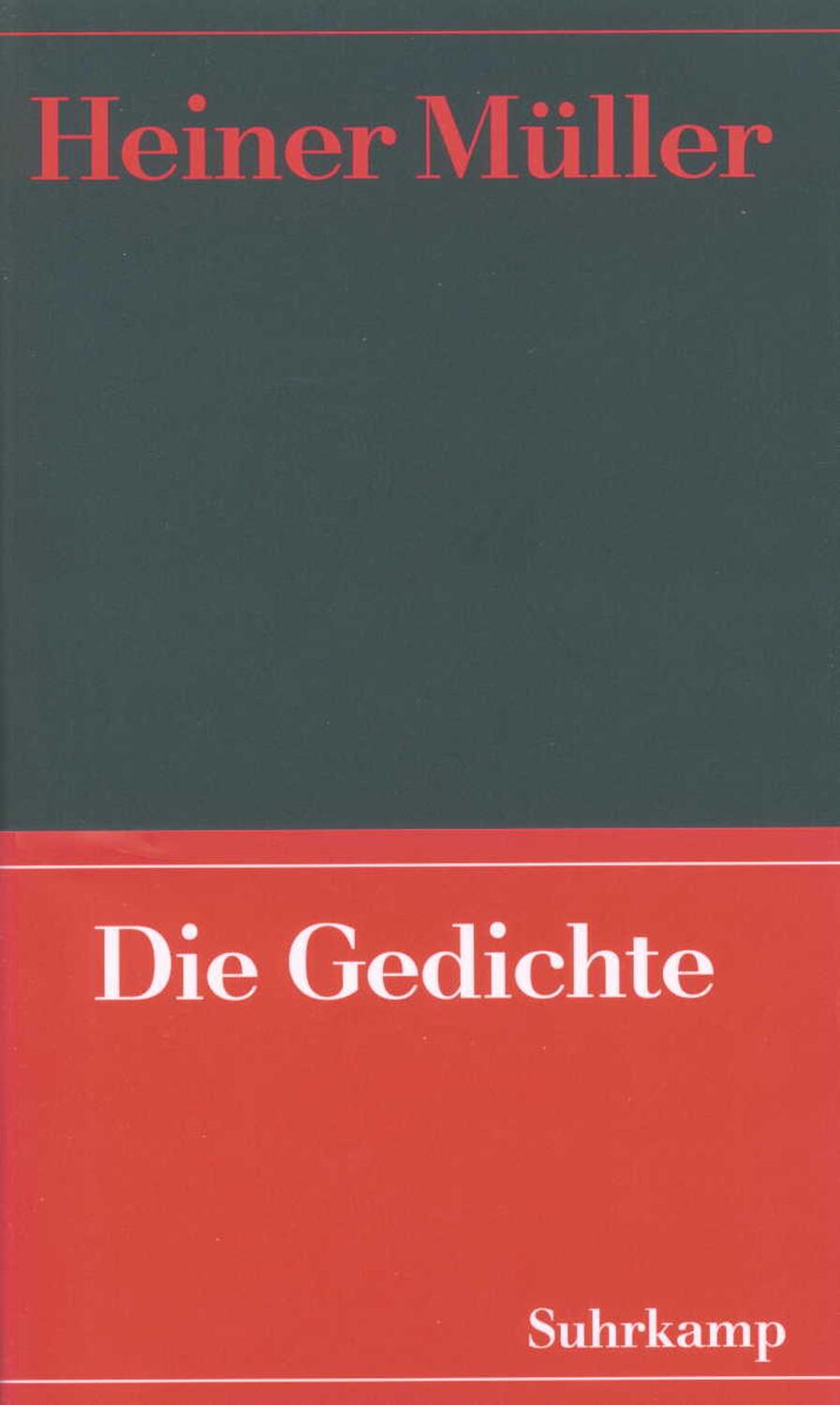 Cover: 9783518408933 | Werke 01. Die Gedichte | Heiner Müller | Taschenbuch | 360 S. | 1998