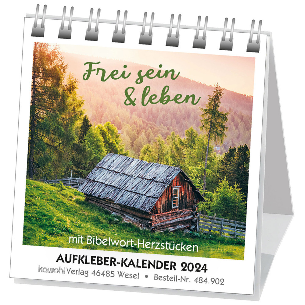 Cover: 9783754890240 | Frei sein &amp; leben 2024 | Aufkleber-Mini-Kalender | Kalender | 14 S.
