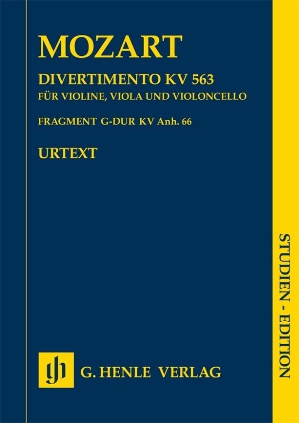Cover: 9790201896250 | Mozart, Wolfgang Amadeus - Divertimento KV 563 · Fragment KV Anh. 66