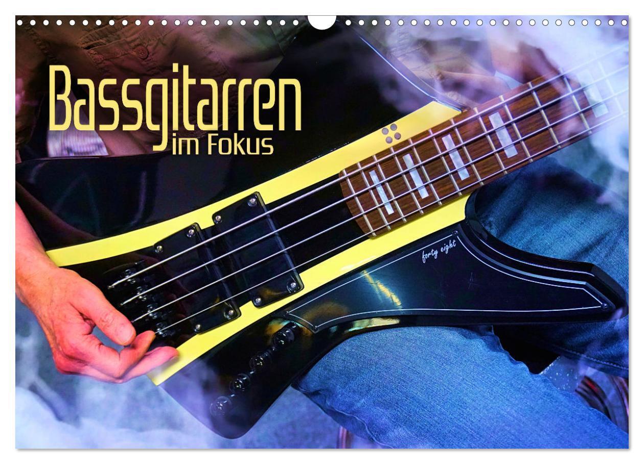 Cover: 9783675983809 | Bassgitarren im Fokus (Wandkalender 2024 DIN A3 quer), CALVENDO...