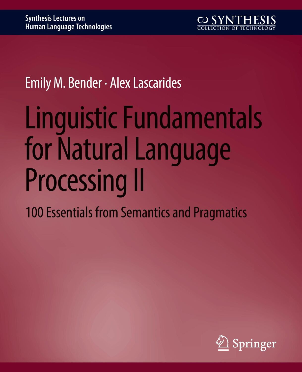 Cover: 9783031010446 | Linguistic Fundamentals for Natural Language Processing II | Buch