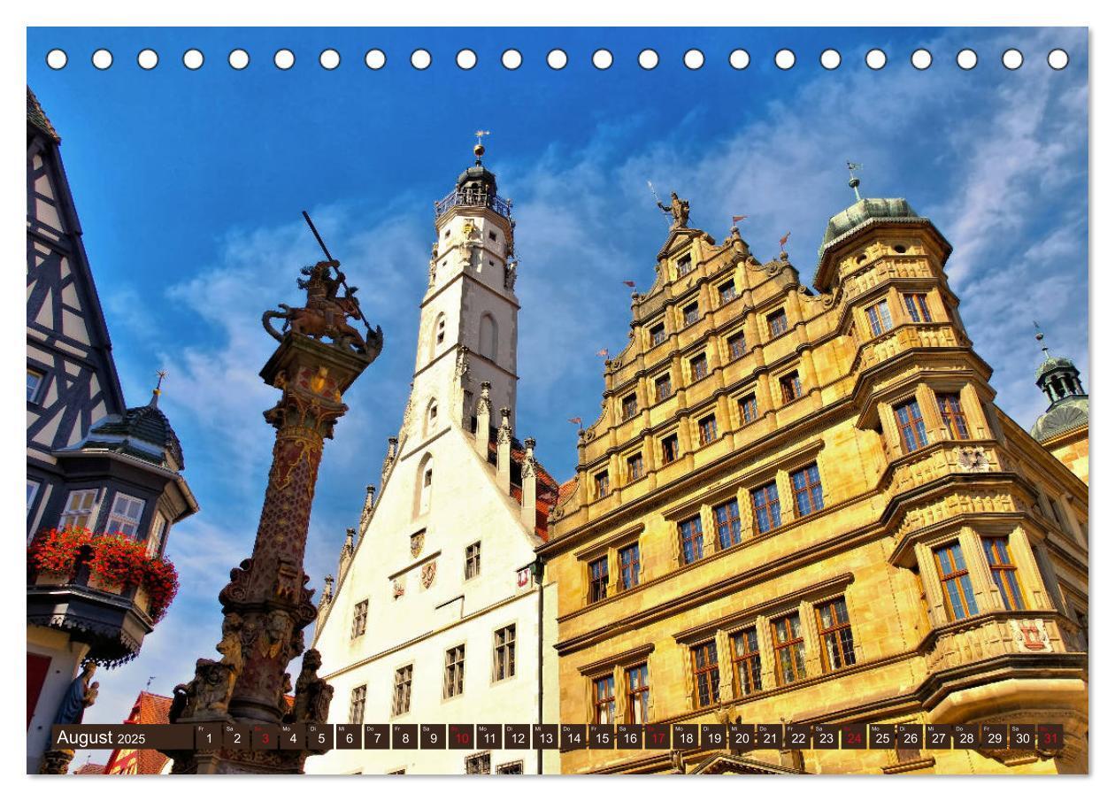 Bild: 9783435280773 | Rothenburg o. d. Tauber - Perle des Taubertales (Tischkalender 2025...