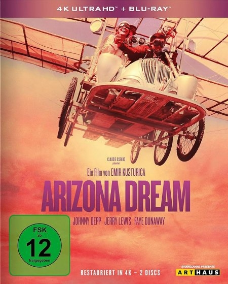 Cover: 4006680102832 | Arizona Dream | 4K Ultra HD Blu-ray + Blu-ray | Emir Kusturica | 2024