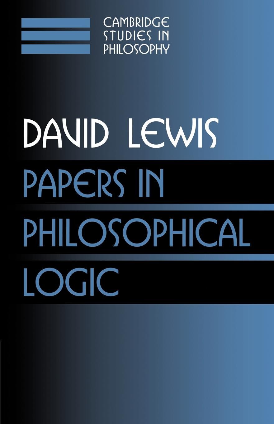 Cover: 9780521587884 | Papers in Philosophical Logic | Volume 1 | David Lewis | Taschenbuch