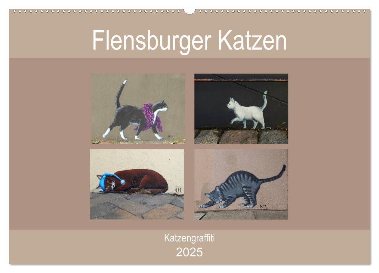 Cover: 9783435289691 | Flensburger Katzen (Wandkalender 2025 DIN A2 quer), CALVENDO...