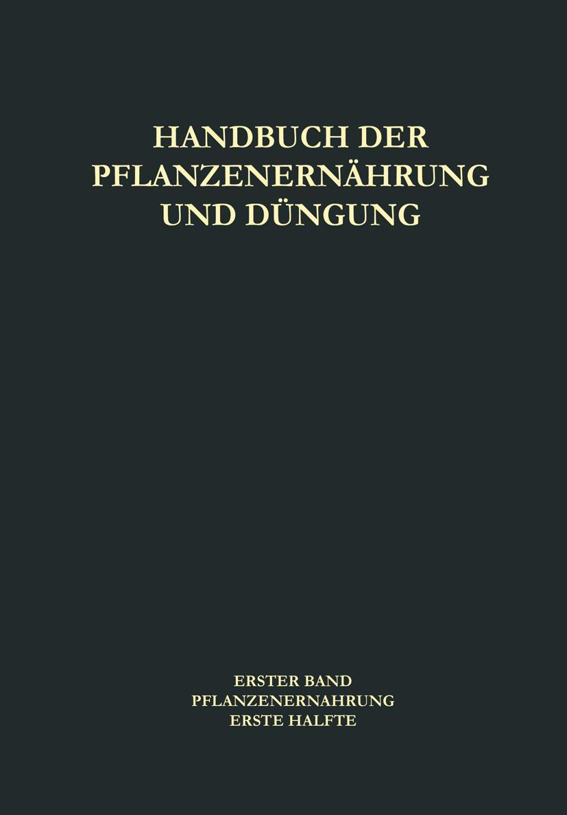 Cover: 9783709182215 | Pflanzenernährung | D. I. Arnon (u. a.) | Taschenbuch | xviii | 2013