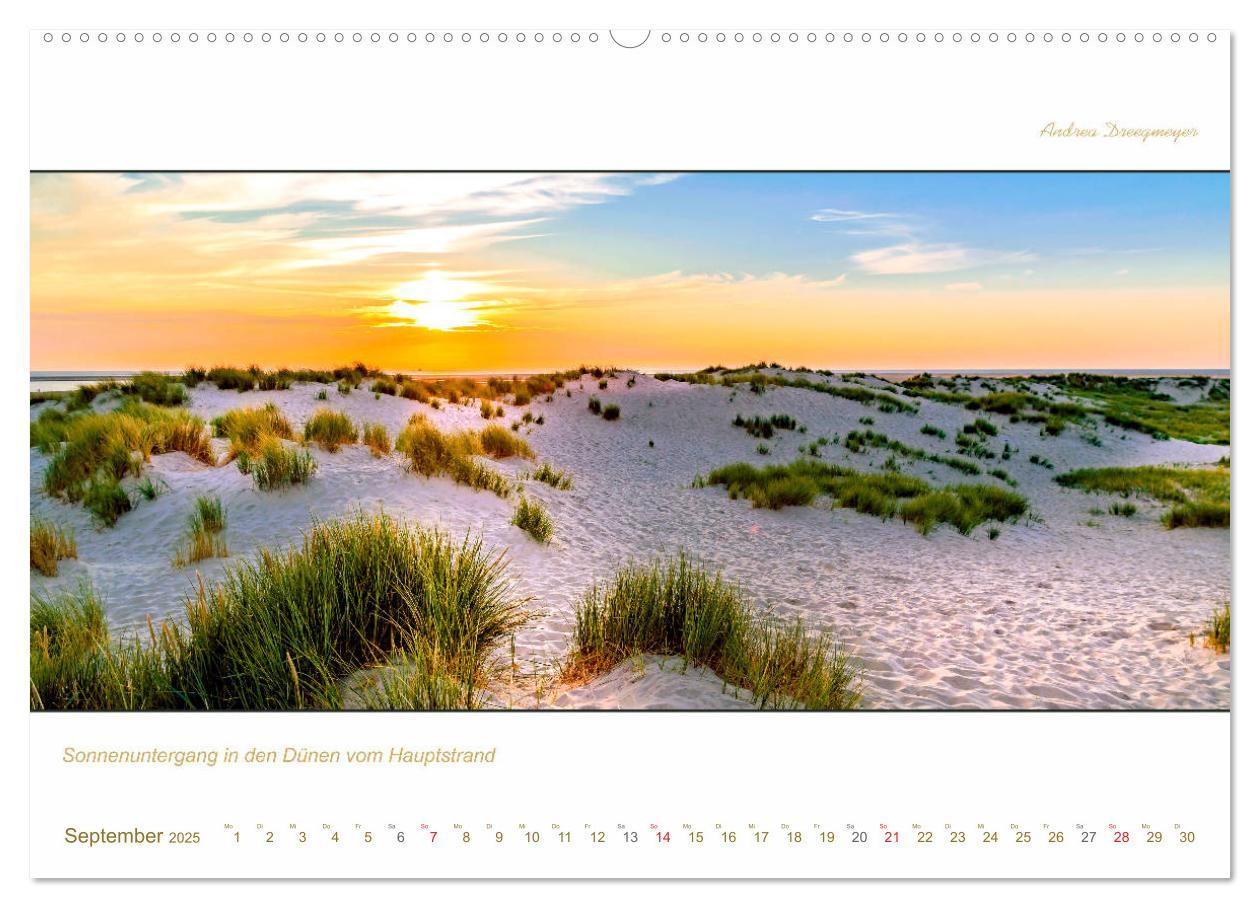 Bild: 9783435258536 | Borkum Inselpanorama (Wandkalender 2025 DIN A2 quer), CALVENDO...