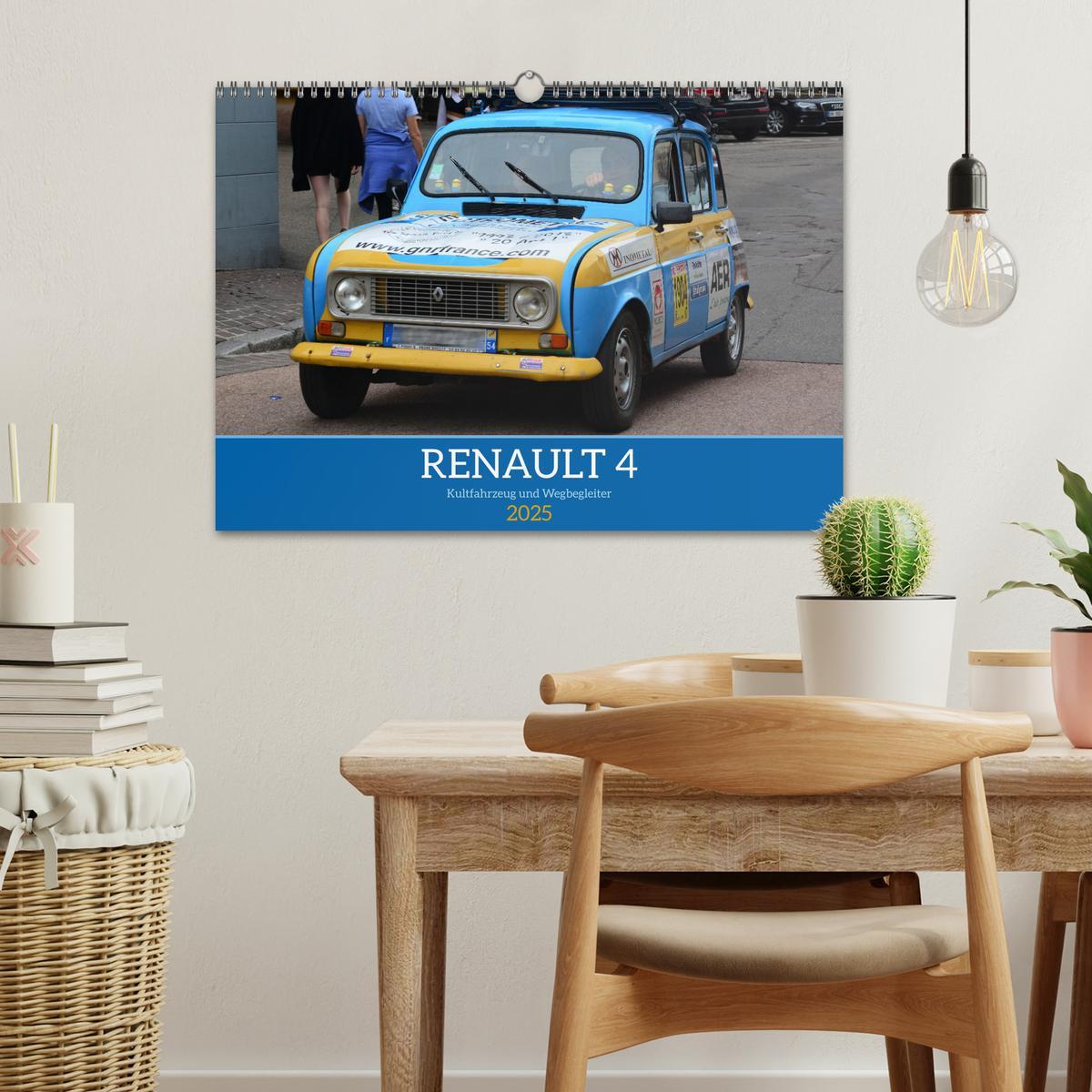 Bild: 9783383893582 | Renault 4 - Kultfahrzeug und Wegbegleiter (Wandkalender 2025 DIN A3...