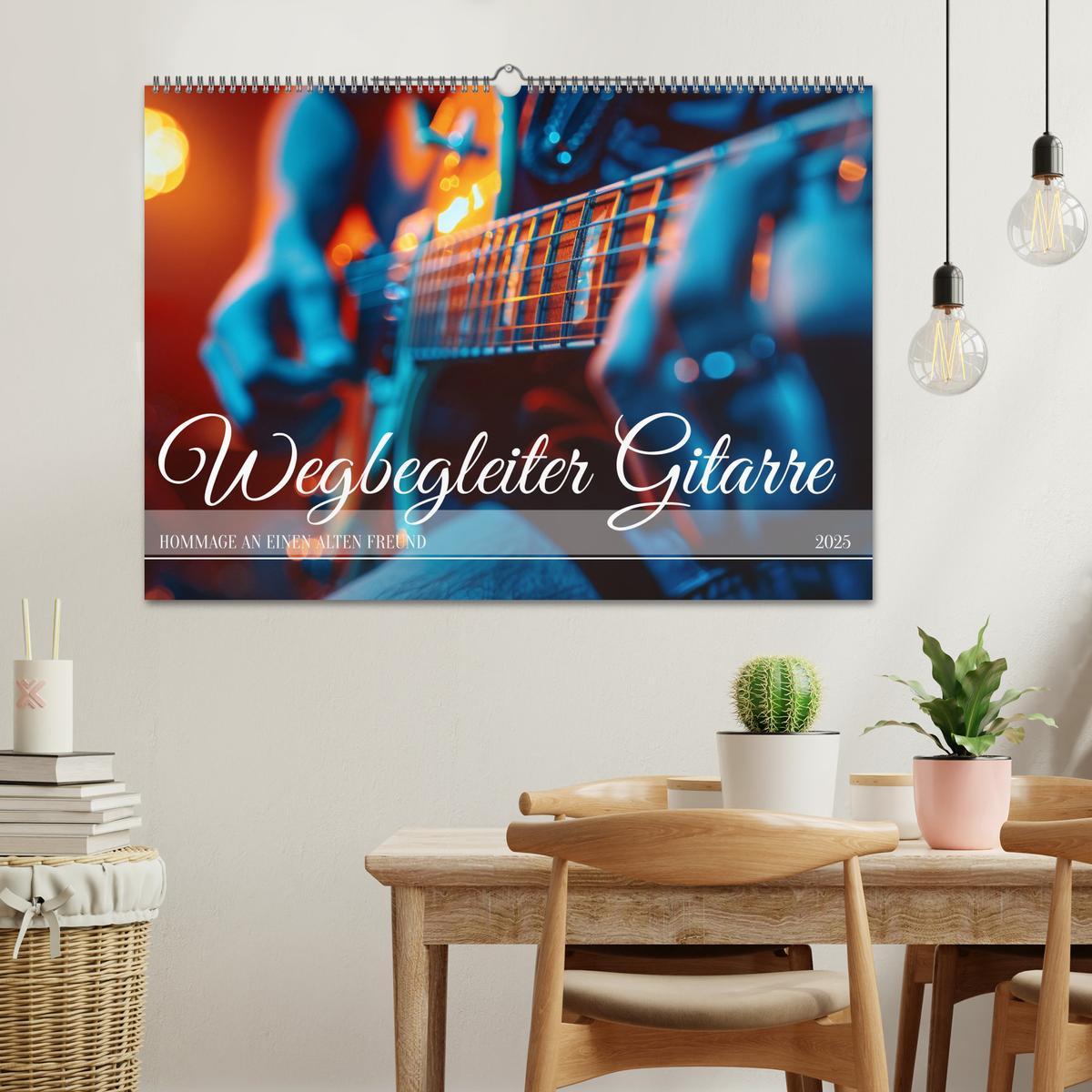 Bild: 9783457141496 | Wegbegleiter Gitarre (Wandkalender 2025 DIN A2 quer), CALVENDO...