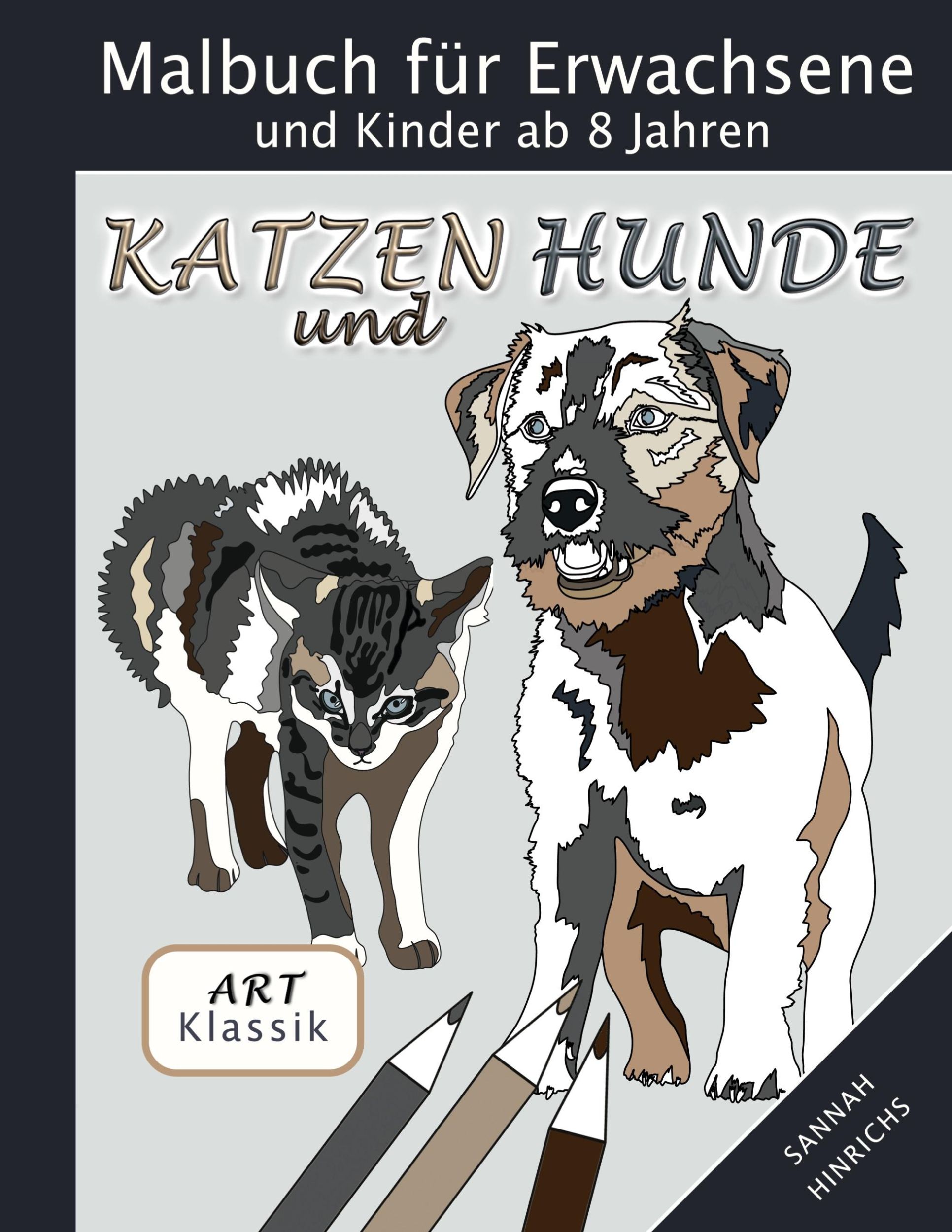 Cover: 9783755791294 | Klassik Art Malbuch für Erwachsene und Kinder ab 8 Jahren - Katzen...