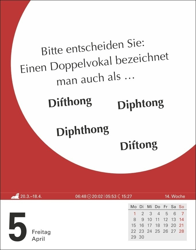 Bild: 9783840033087 | Duden Auf gut Deutsch! Tagesabreißkalender 2024. Tägliche...