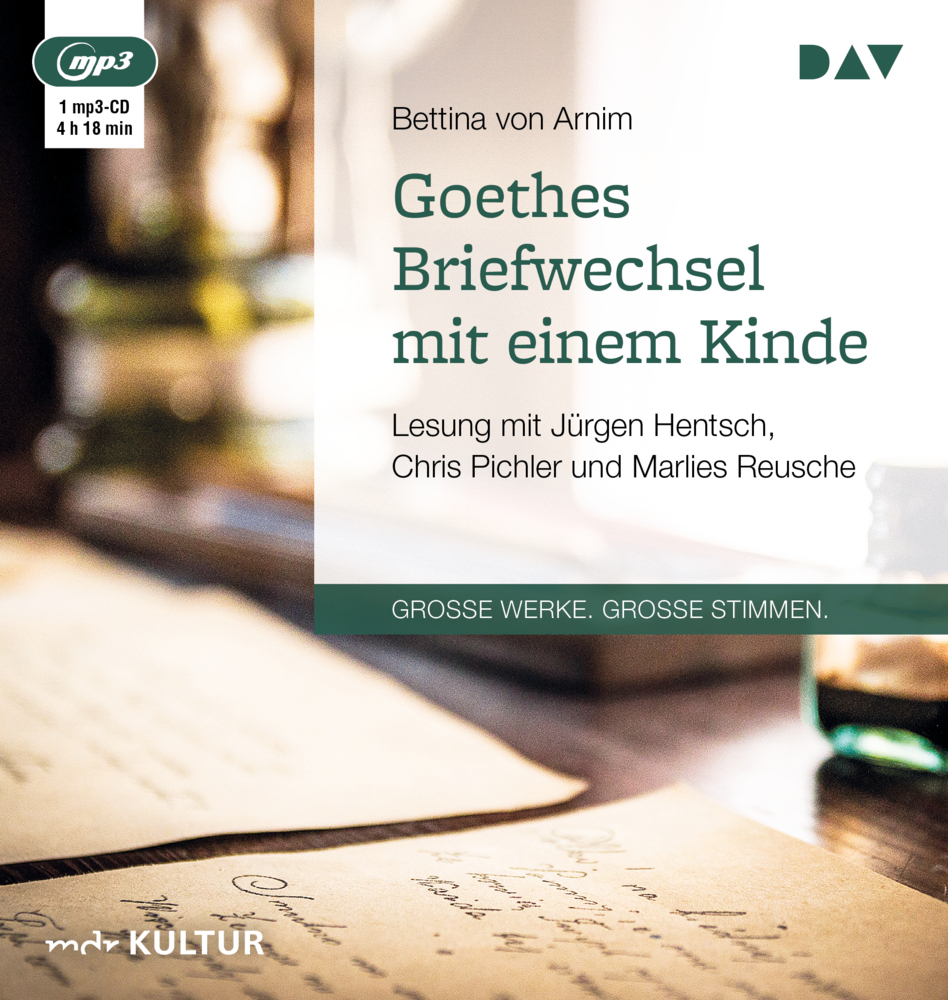 Cover: 9783862315505 | Goethes Briefwechsel mit einem Kinde, 1 Audio-CD, 1 MP3 | Arnim | CD