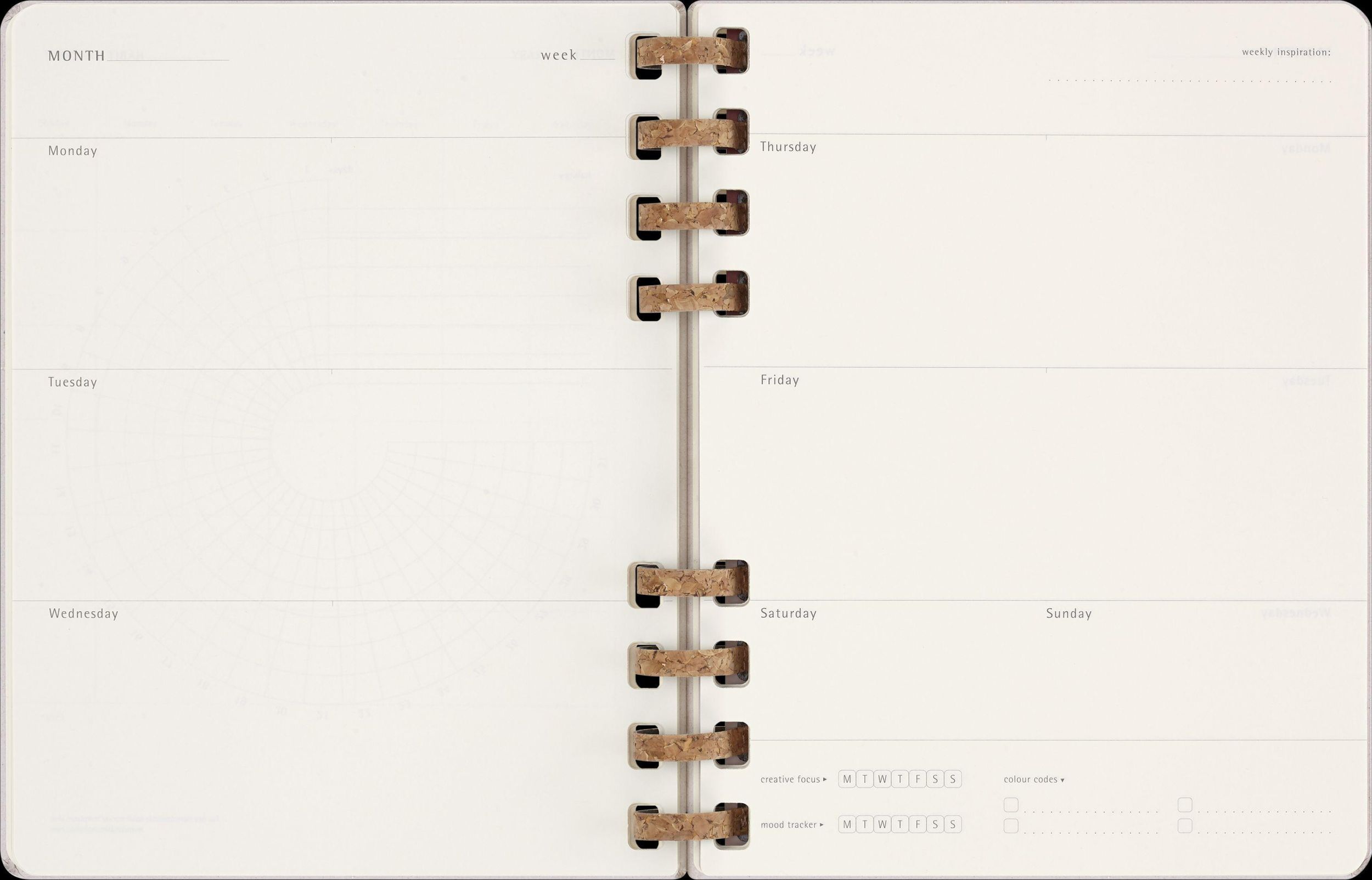 Bild: 8056598856378 | Moleskine Undatierter Life Kalender Mit Spiralbindung, Xl,...