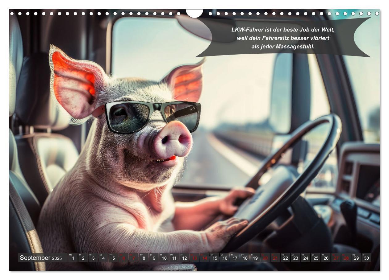 Bild: 9783457183236 | Tierisch lustige LKW-Fahrer (Wandkalender 2025 DIN A3 quer),...