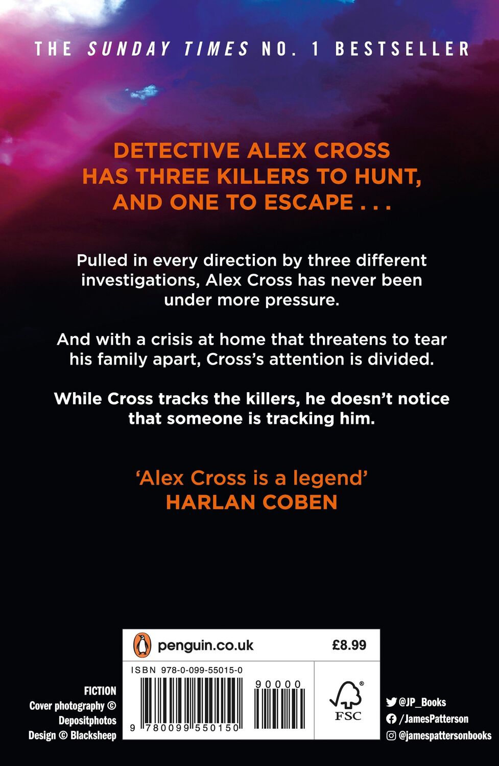 Rückseite: 9780099550150 | Alex Cross, Run | (Alex Cross 20) | James Patterson | Taschenbuch