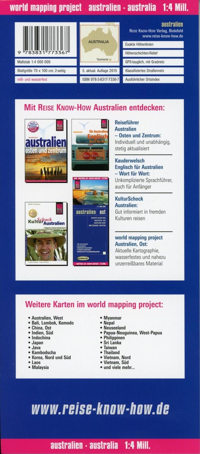 Bild: 9783831773367 | Reise Know-How Landkarte Australien / Australia (1:4.000.000) | Rump