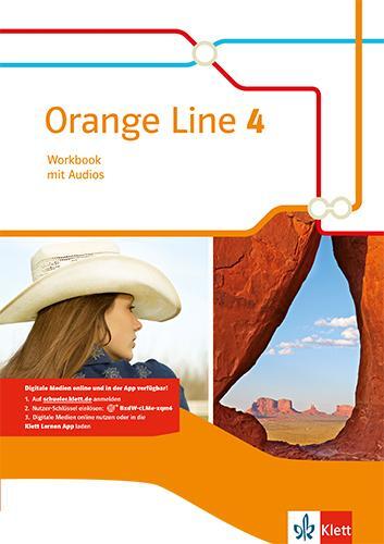 Cover: 9783125482845 | Orange Line 4.Workbook mit Audios Klasse 8 | Bundle | Orange Line
