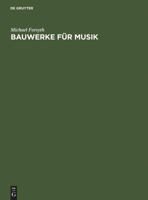 Cover: 9783598110290 | Bauwerke für Musik | Michael Forsyth | Buch | 374 S. | Deutsch | 1992