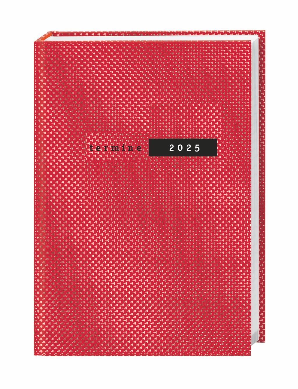 Cover: 9783756407491 | Terminer A6, Struktur rot 2025 | Heye | Buch | Bürokalender Heye