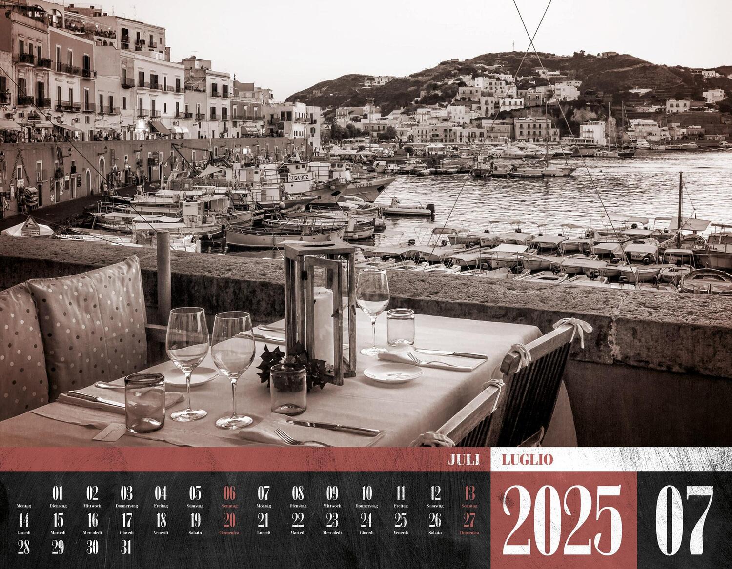 Bild: 9783838425238 | La Dolce Vita - Italienische Lebensart Kalender 2025 | Kunstverlag