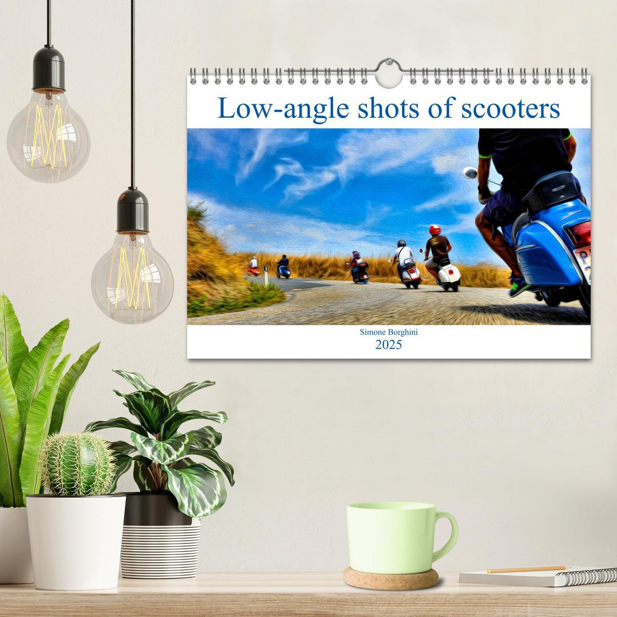 Bild: 9781325949236 | Low-angle shots of scooters (Wall Calendar 2025 DIN A4 landscape),...