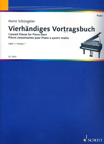 Cover: 9790001040204 | Vierhändiges Vortragsbuch Band 1 für Klavier | Buch | Schott Music