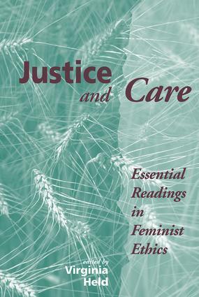 Cover: 9780813321622 | Justice And Care | Essential Readings In Feminist Ethics | Held | Buch