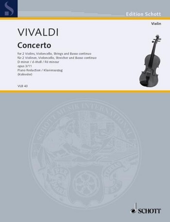 Cover: 9790001102827 | Concert 11 D Opus 3 | Antonio Vivaldi | Buch | Schott Music