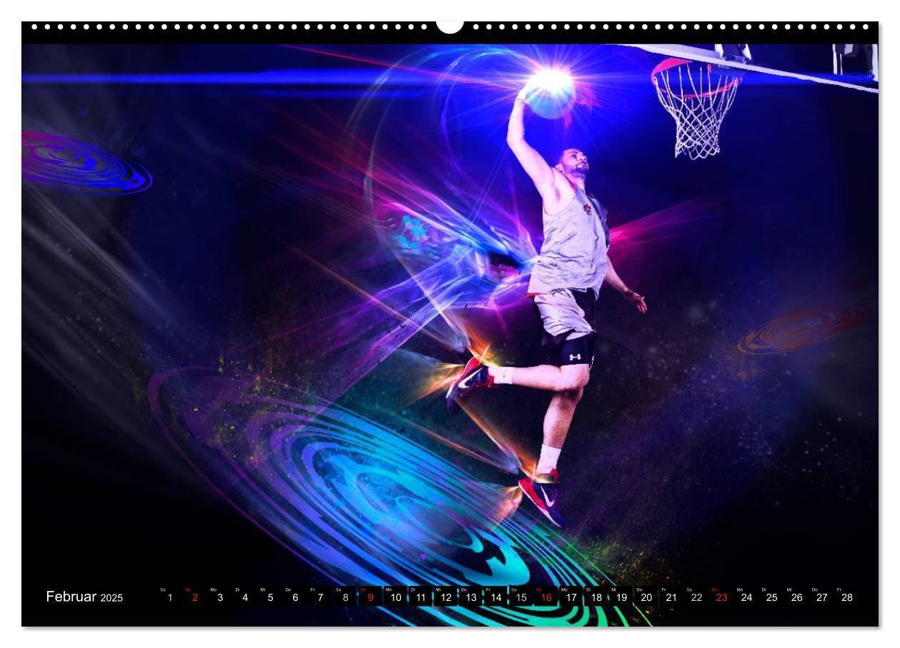 Bild: 9783435615957 | Basketball Fantasiewelten (Wandkalender 2025 DIN A2 quer), CALVENDO...