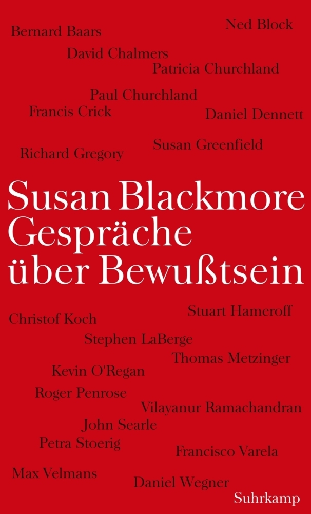 Cover: 9783518584842 | Gespräche über Bewußtsein | Susan Blackmore | Buch | Suhrkamp