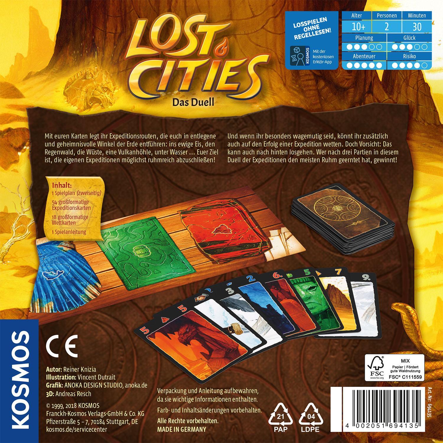 Bild: 4002051694135 | Lost Cities - Fesselnde Expedition für Zwei | Spiel | Spiel | Deutsch