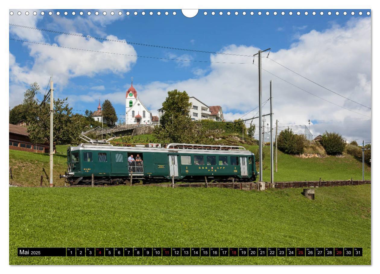 Bild: 9783435346110 | Eisenbahn-Nostalgie - Oldtimer auf Schweizer Schienen (Wandkalender...