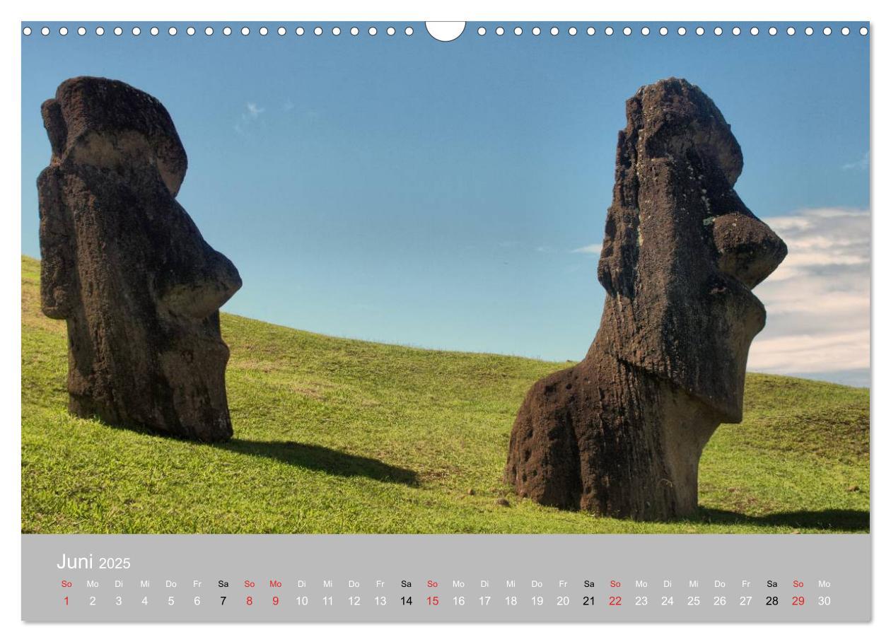 Bild: 9783435820825 | MOAI - steinerne Wächter der Osterinsel (Wandkalender 2025 DIN A3...