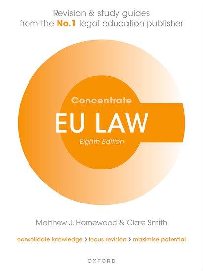 Cover: 9780192865663 | EU Law Concentrate | Law Revision and Study Guide | Homewood (u. a.)