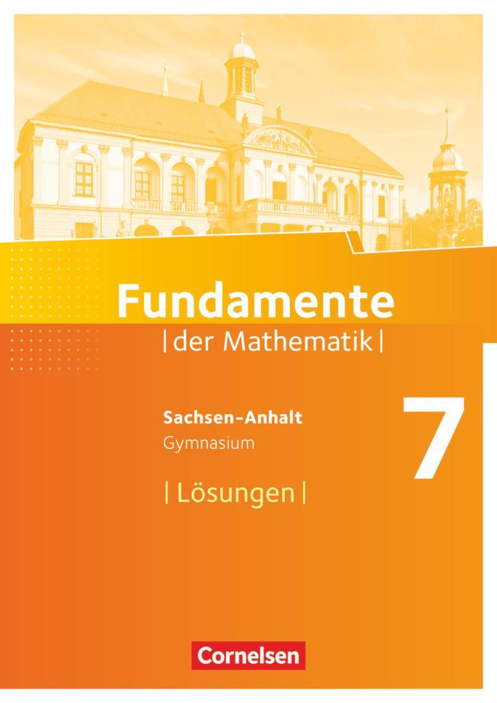 Cover: 9783060094813 | Fundamente der Mathematik 7. Schuljahr. Lösungen zum Schülerbuch...