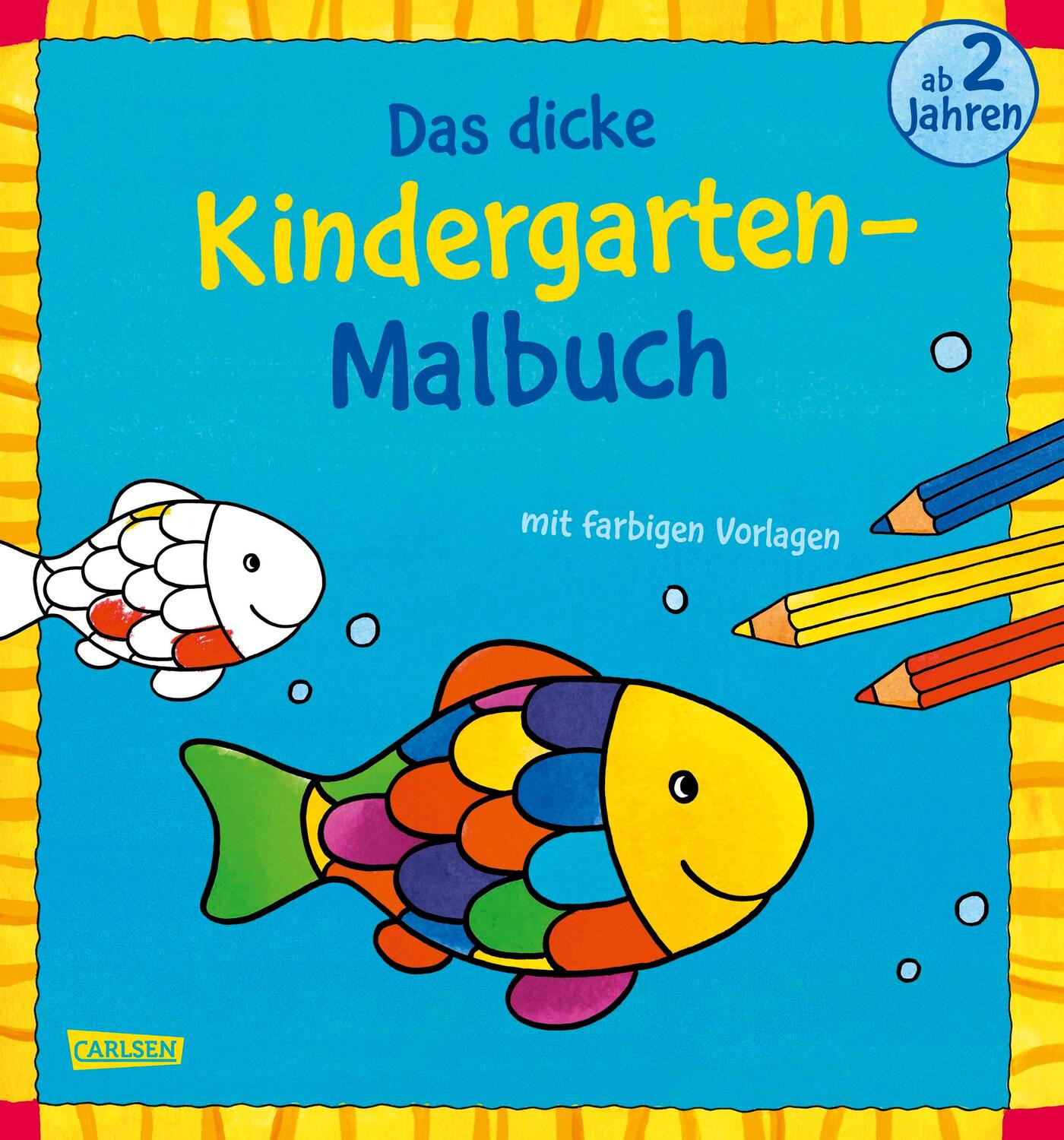 Cover: 9783551186294 | Das dicke Kindergarten-Malbuch: Mit farbigen Vorlagen und lustiger...