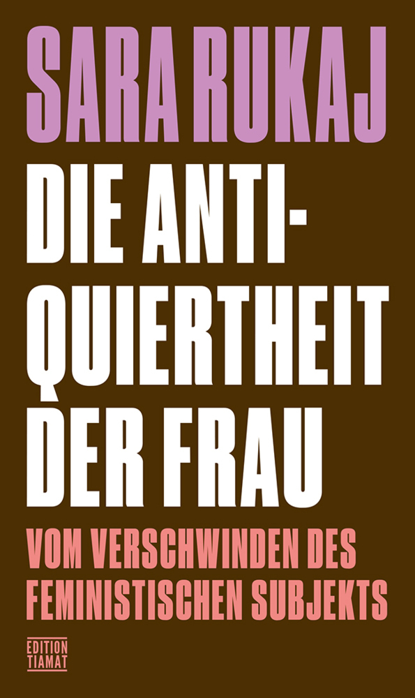 Cover: 9783893202867 | Die Antiquiertheit der Frau | Sara Rukaj | Taschenbuch | 208 S. | 2022