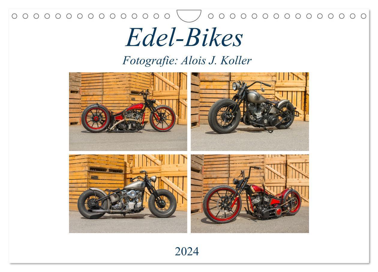 Cover: 9783383208591 | Edel-Bikes 2024 (Wandkalender 2024 DIN A4 quer), CALVENDO...