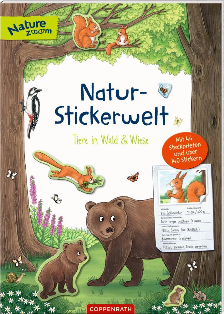 Cover: 9783649636977 | Natur-Stickerwelt: Tiere in Wald und Wiese | Taschenbuch | Nature Zoom