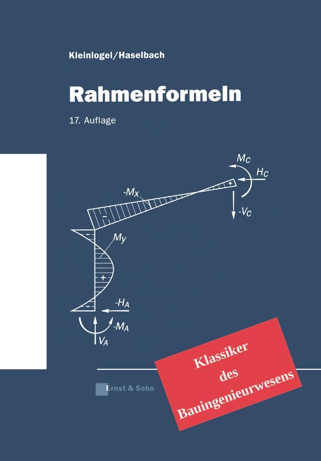 Cover: 9783433032398 | Rahmenformeln | Klassiker des Bauingenieurwesens | Kleinlogel (u. a.)