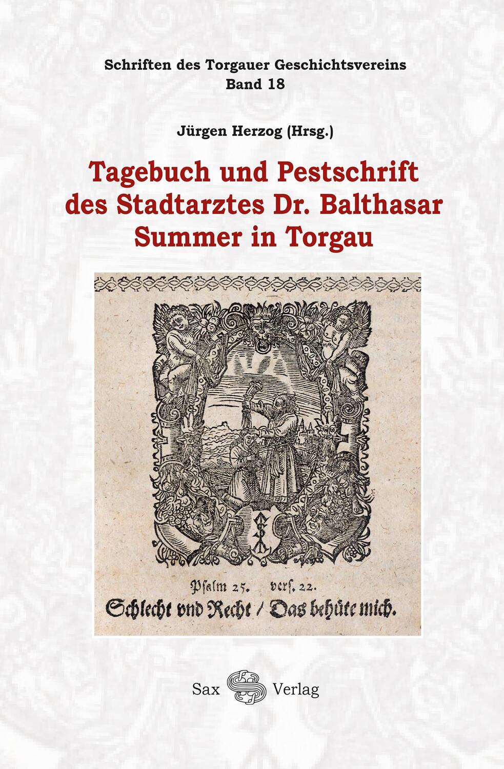 Cover: 9783867292993 | Tagebuch und Pestschrift des Stadtarztes Dr. Balthasar Summer in...