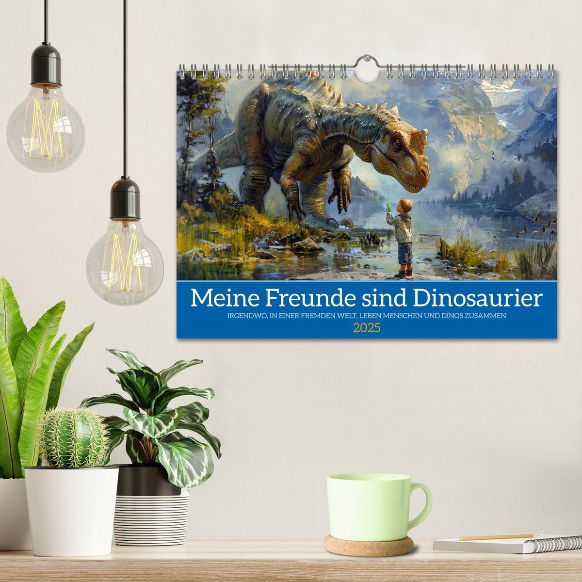 Bild: 9783383802515 | Meine Freunde sind Dinosaurier (Wandkalender 2025 DIN A4 quer),...