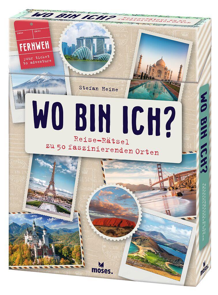 Cover: 9783964553409 | Wo bin ich? | Reise-Rätsel zu 50 faszinierenden Orten | Stefan Heine