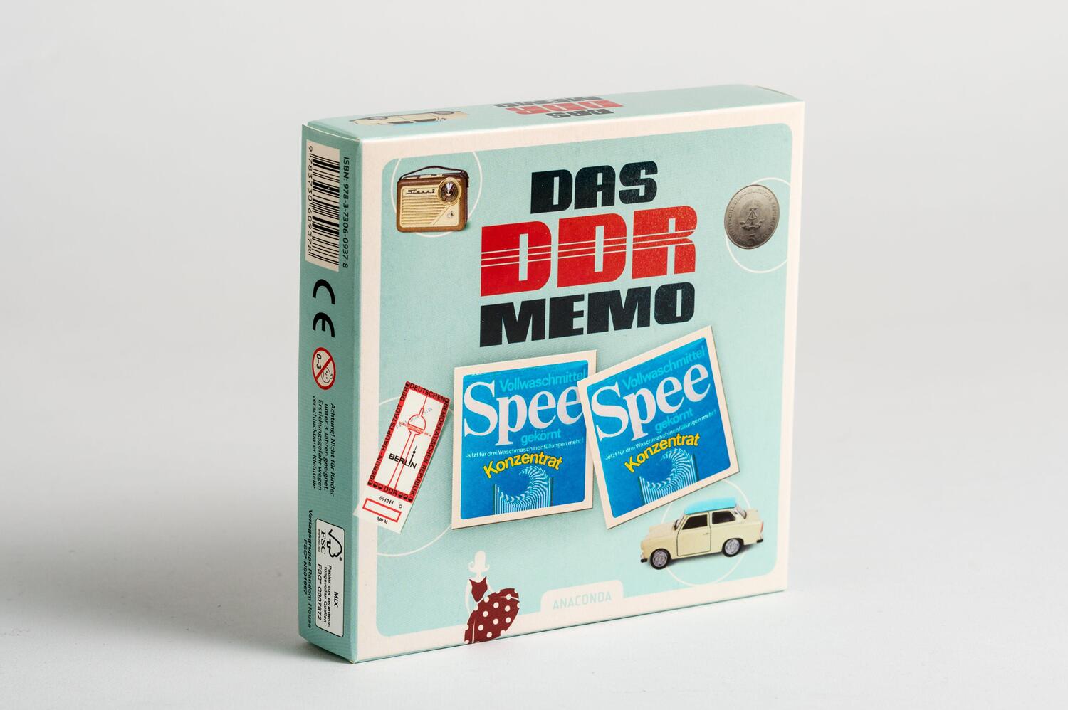 Bild: 9783730609378 | Das DDR-Memo | Memo-Spiel mit 40 Spielkarten im Spielkarton | Verlag