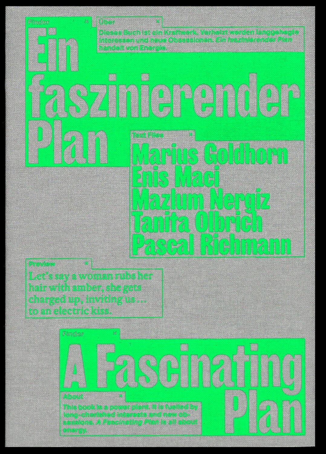 Cover: 9783959054737 | Ein faszinierender Plan | Marius Goldhorn (u. a.) | Taschenbuch | 2021